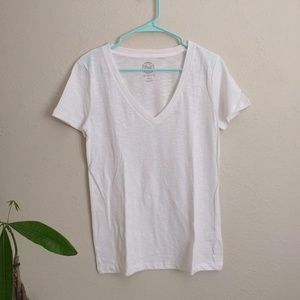 SO white vneck tshirt